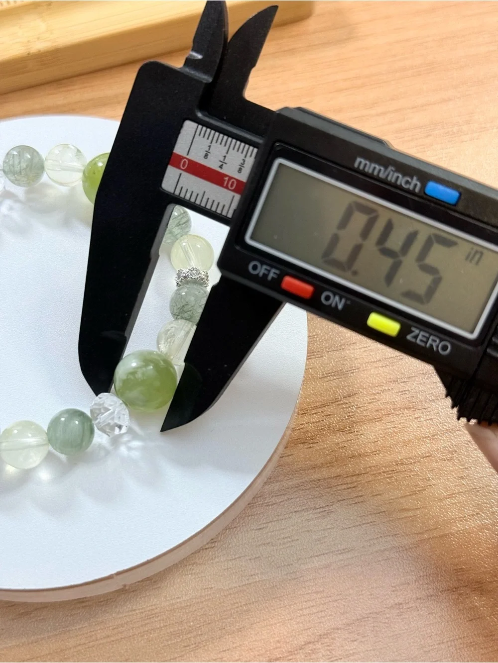 Natural Crystal Bracelet | Jade, Green Rutilated Quartz, Lemon Quartz